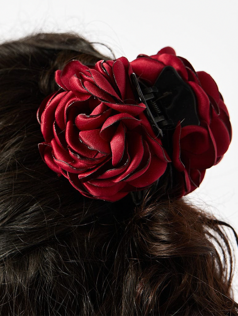 Satin Bow Clip